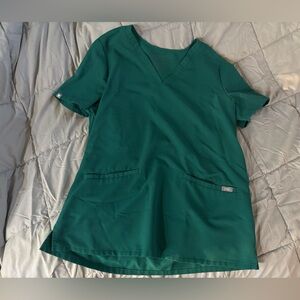 Figs Scrubs Women’s Hunter Green Casma Three Pocket Scrub Top